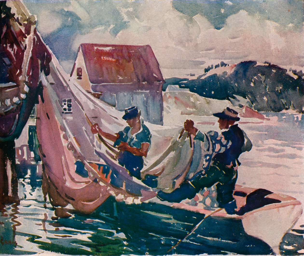 Navíjecí sítě, c1930 od George Pearse Ennis