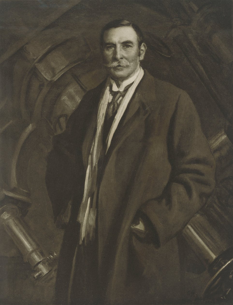 Sir William Henry Mahoney Christie, asi 1911 (tisk) od George Percy (after) Jacomb Hood