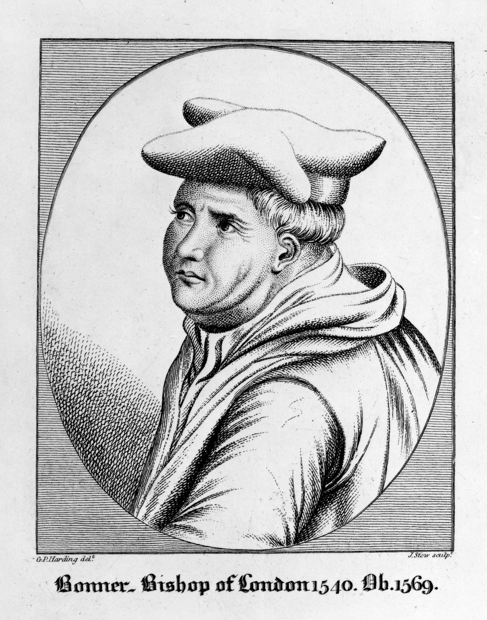 Edmund Bonner, biskup z Londýna 1540 od George Perfect Harding