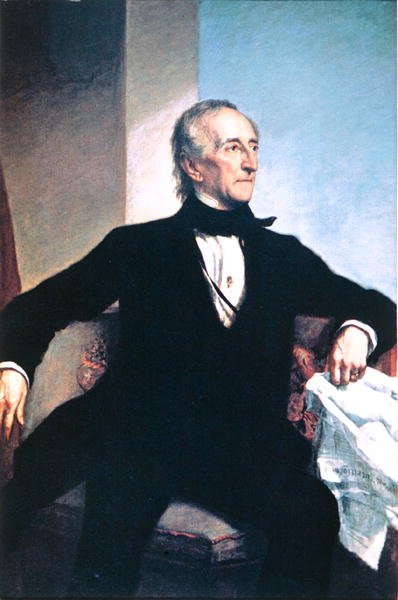 John Tyler (1790-1862) (barevné lito) od George Peter Alexander (after) Healy
