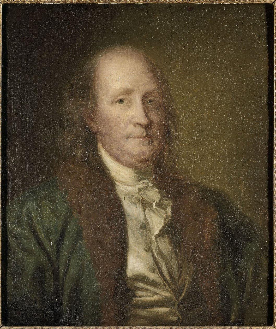 Francouzština:  Benjamin Franklin (1706-1790) Benjamin Franklin (1706-1790) od George Peter Alexander Healy