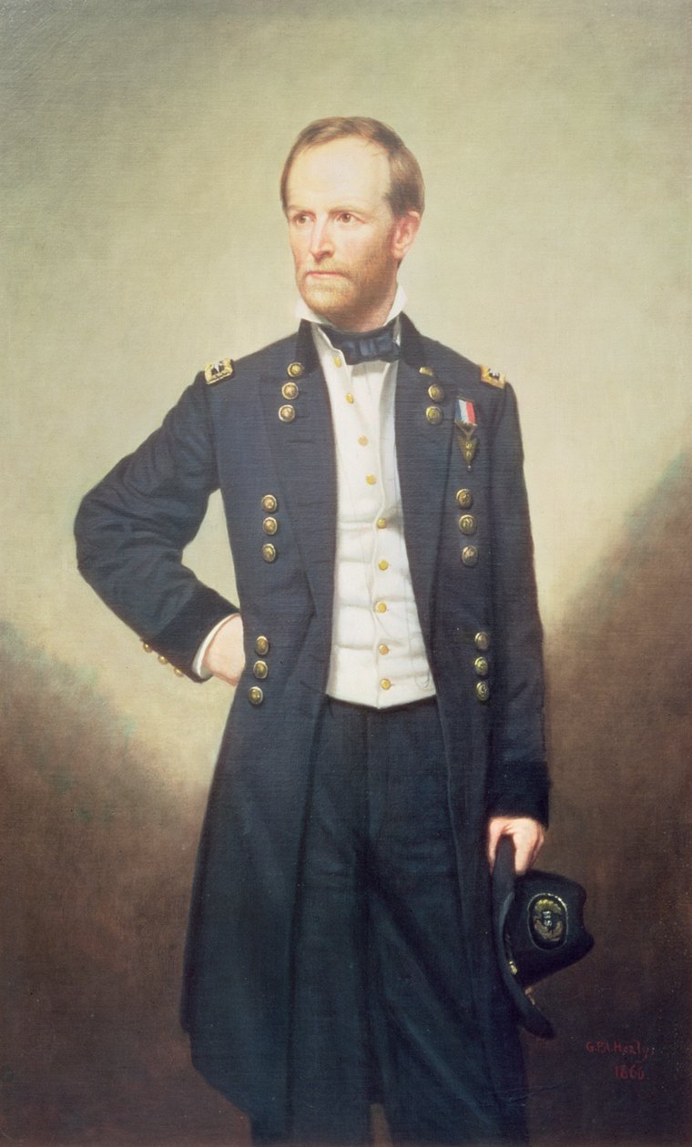 Generál William Sherman (1820-91) 1866 od George Peter Alexander Healy