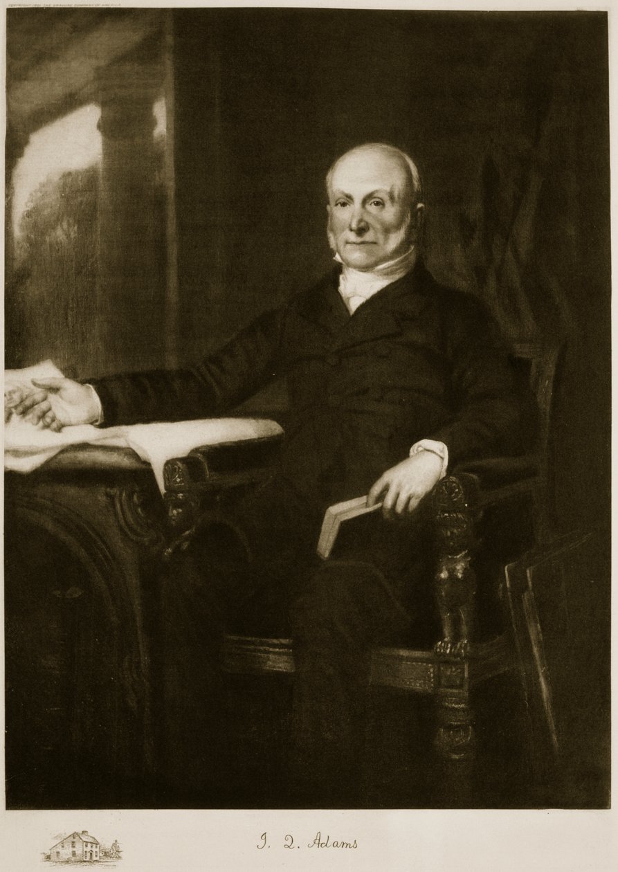 John Quincy Adams, 6. prezident Spojených států amerických, hospoda. 1901 (hlubotisk) (viz také 102587) od George Peter Alexander Healy