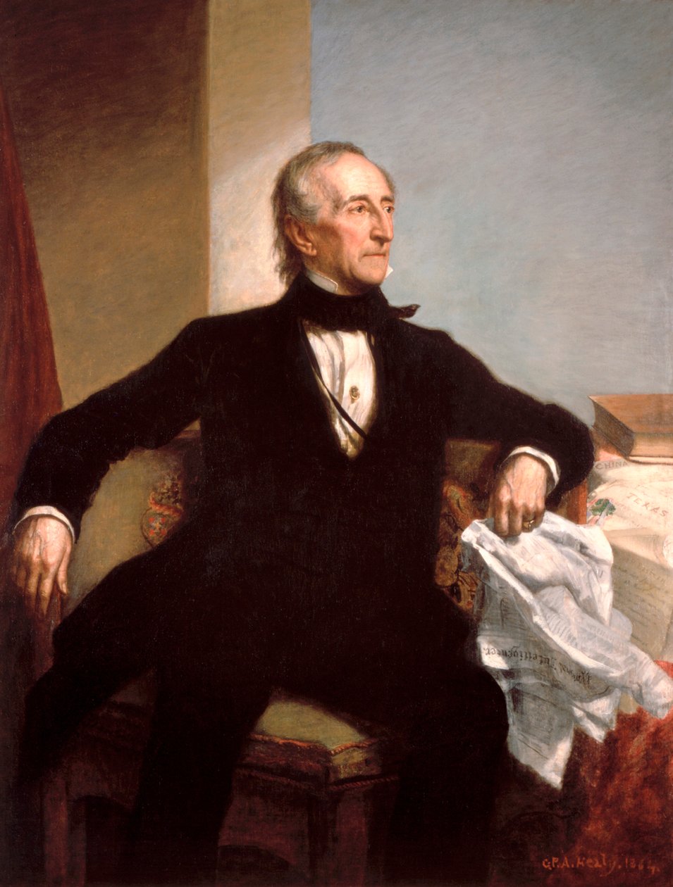 Oficiální portrét prezidenta Johna Tylera od George P. A. Healyho od George Peter Alexander Healy