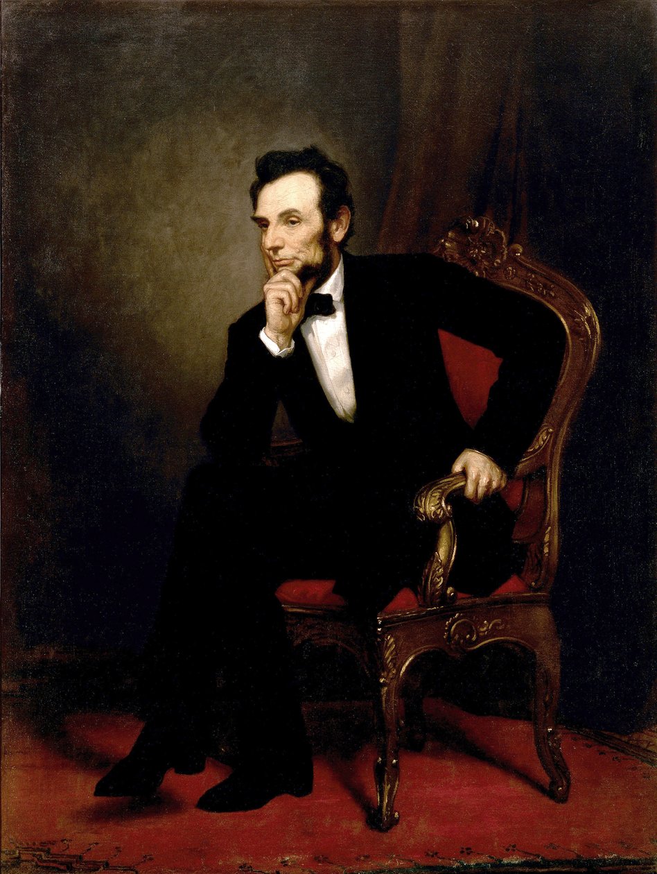Portrét Abrahama Lincolna od George Peter Alexander Healy