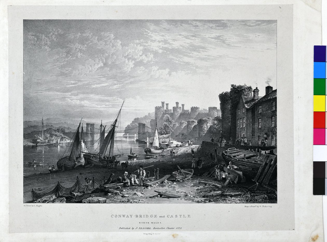 Conway Bridge a hrad od George Pickering