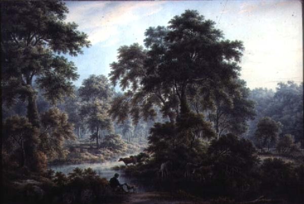 Blízko starých lázní, Matlock, 19. století od George Pickering