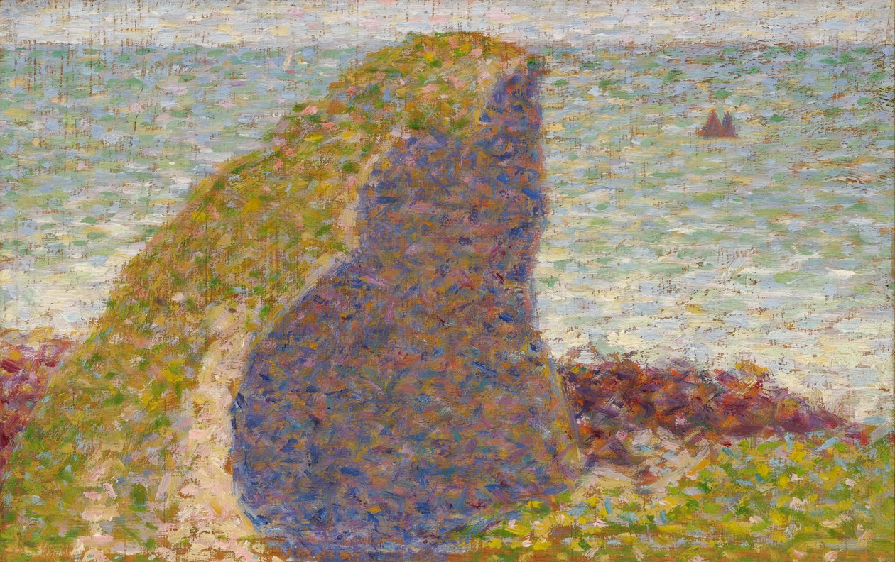 Le Bec du Hoc, Grandcamp Study, 1885 od George Pierre Seurat