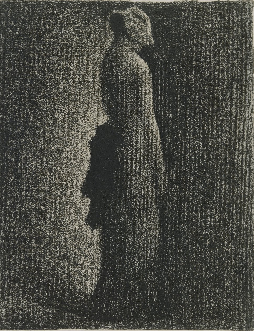 The Black Bow, c. 1882 od George Pierre Seurat