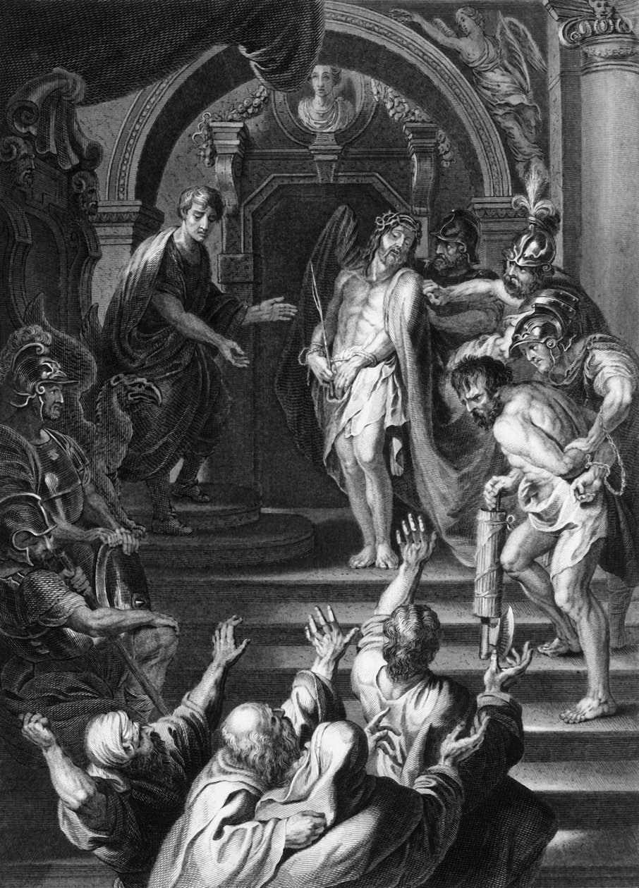 Volali, řkouce: Ukřižuj ho, ukřižuj, c1840. od George Presbury