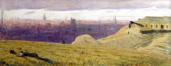 Newcastle z Rabbit Banks, Gateshead na Tyne od George Price Boyce