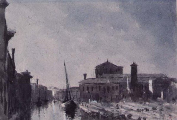 Sacca Della Misericordia, Benátky od George Price Boyce