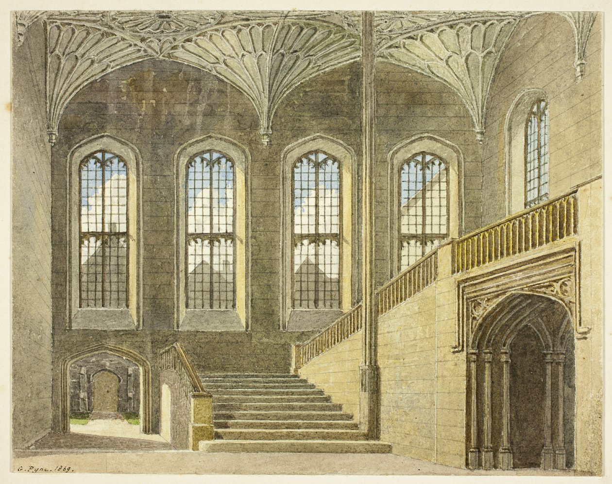 Vstupní hala, Christchurch, Oxford od George Pyne