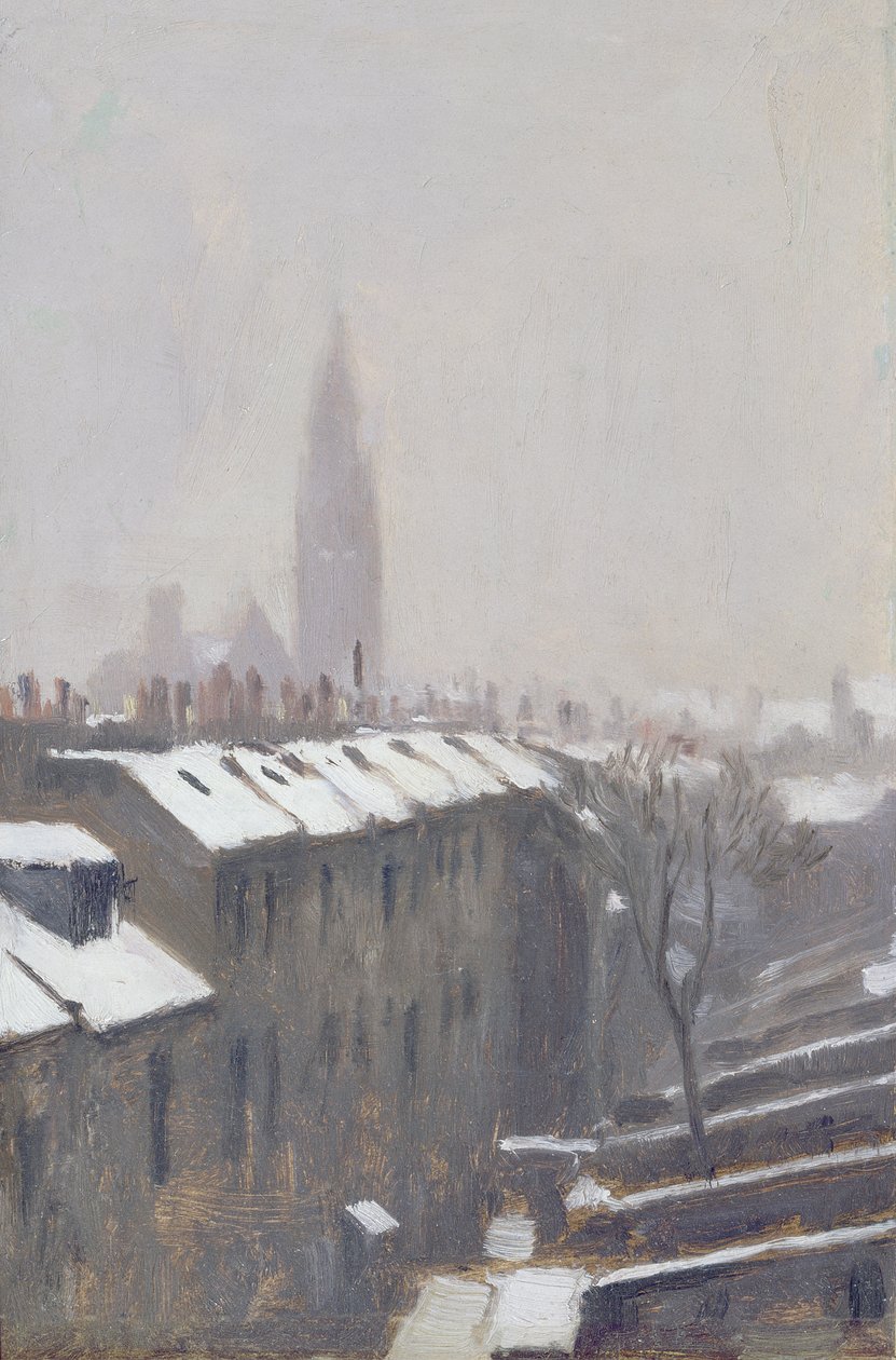 Duke Street under Snow, Edinburgh, 1870 od George Reid