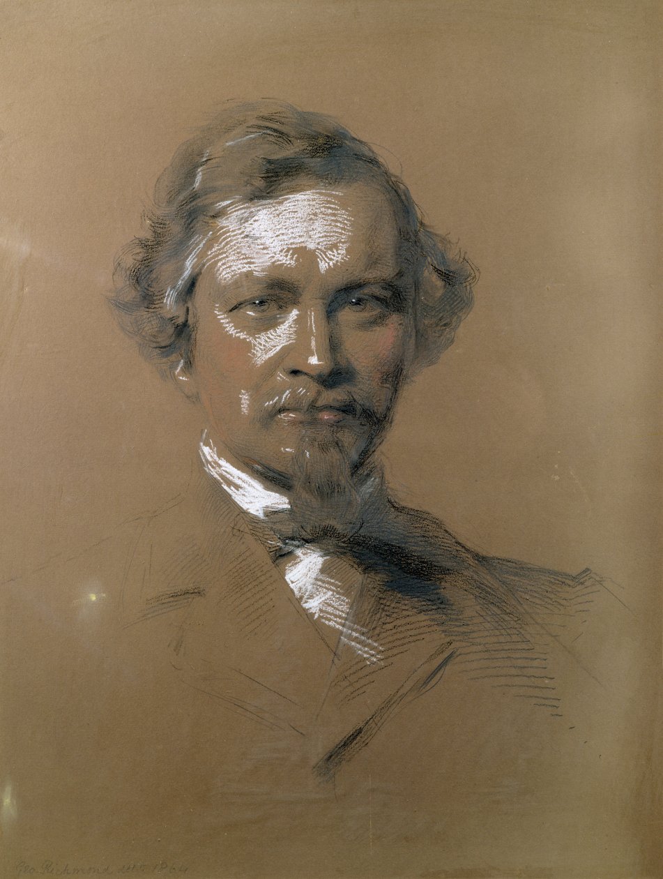 August Wilhelm Hofmann (1818-92) německý chemik, 1864 (pastel na papíře) od George Richmond
