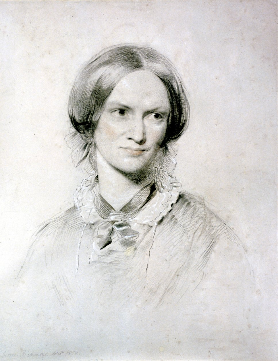 Charlotte Bronte, anglický romanopisec, 1850 od George Richmond
