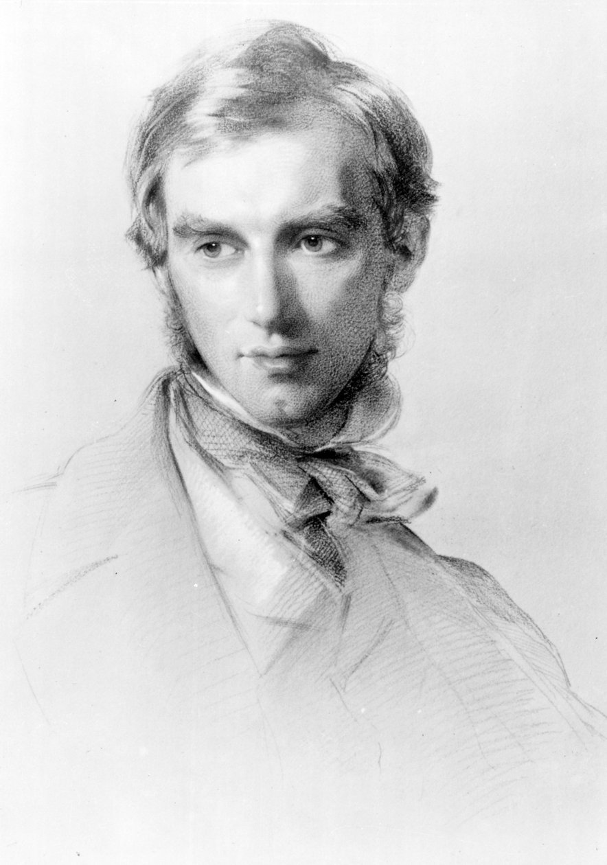 Joseph Dalton Hooker, kolem roku 1851 (uhlí a křída na papíře) od George Richmond