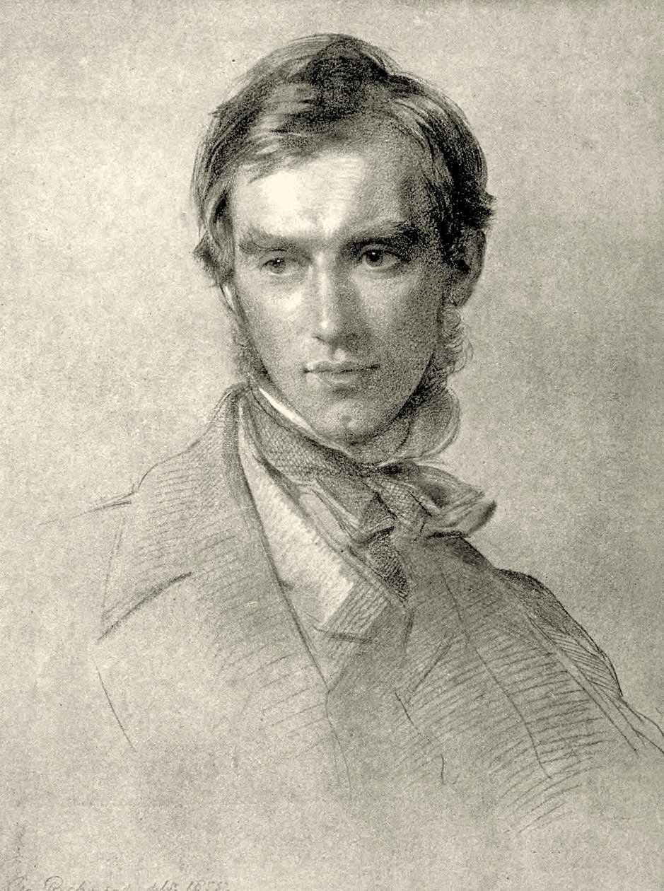 Portrét sira Josepha Daltona Hookera. 1855 (grafit na papíře) od George Richmond
