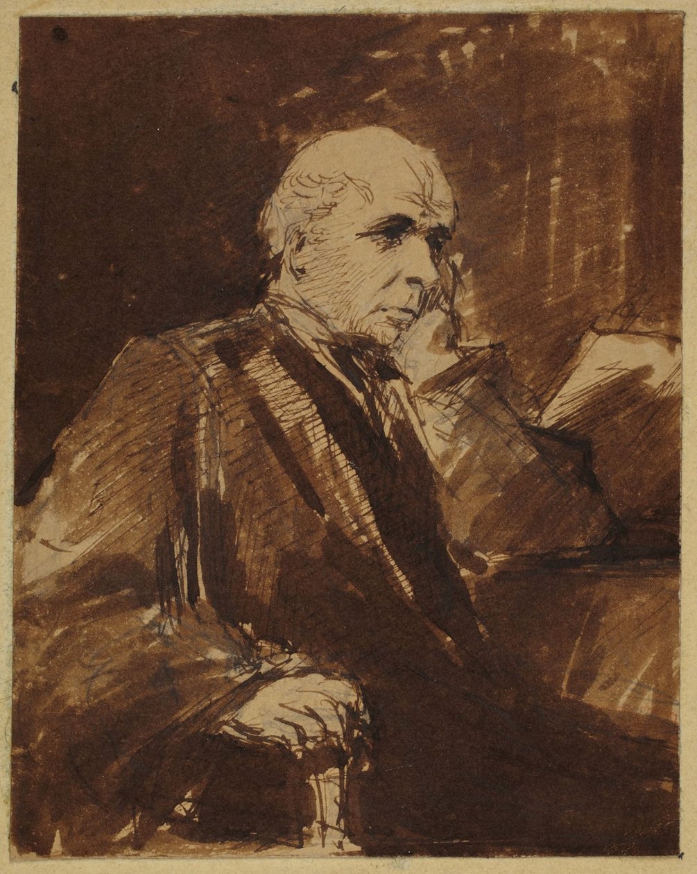 Sedící muž od George Richmond
