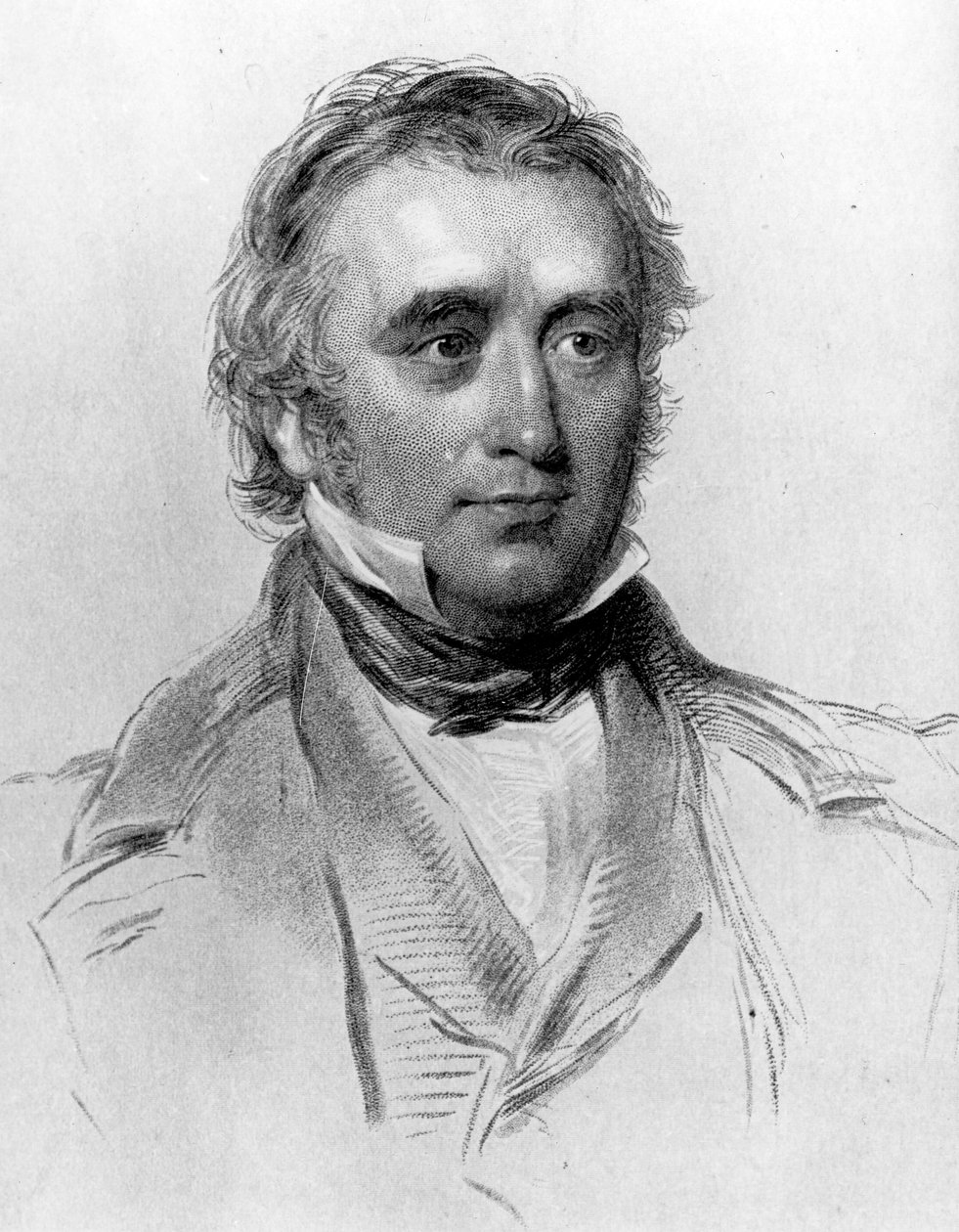 Thomas Babington Macaulay, ve věku 49 let. ryl William Holl, kolem 50. let 19. století od George Richmond