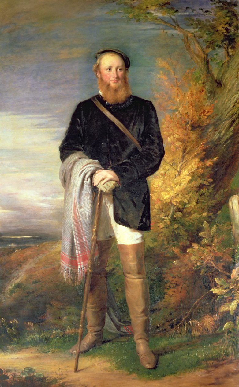 Thomas William Coke z Holkhamu (1822-1909) 2. hrabě z Leicesteru od George Richmond