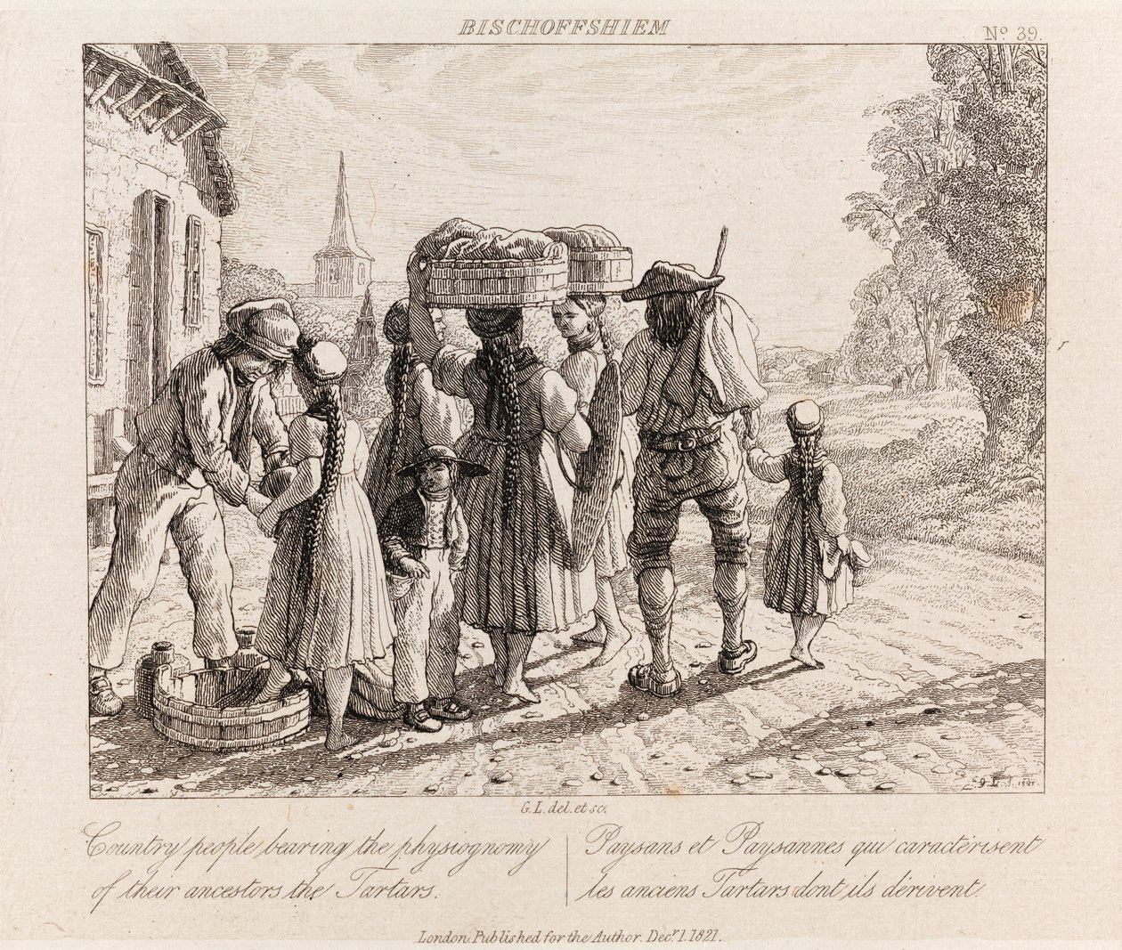 Bischoffshiem, kolem 1821 (lept) od George Robert Lewis