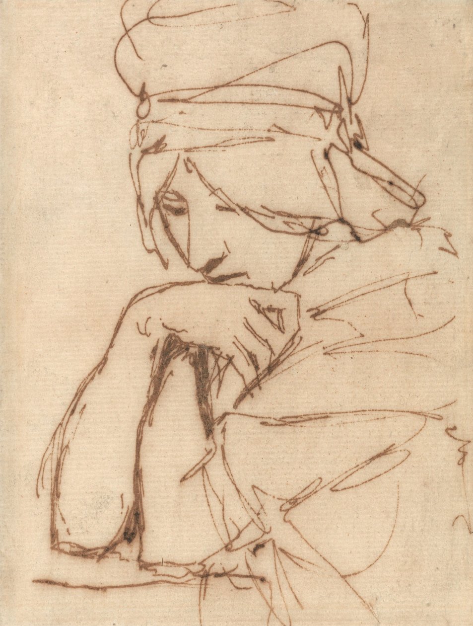 Zamyslena dáma od George Romney