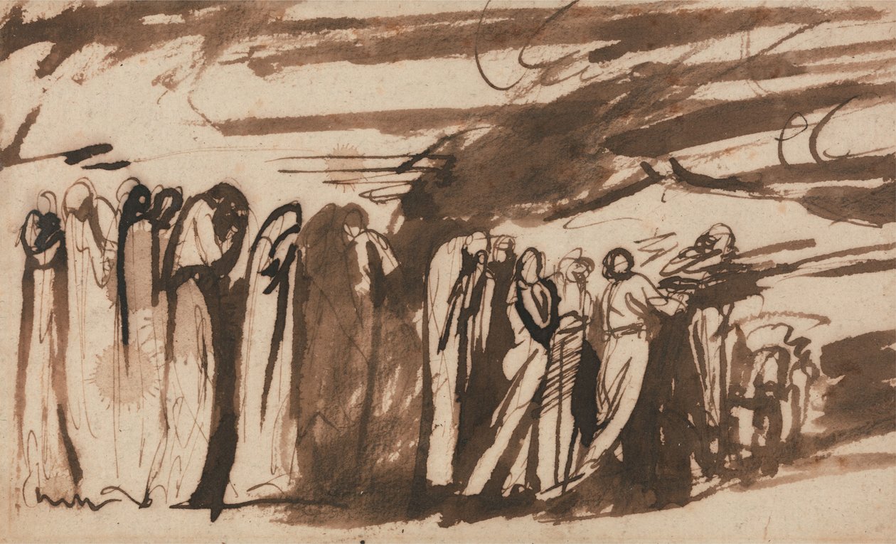 Průvod zatracených: Studie k Dantovu „Peklu“ od George Romney