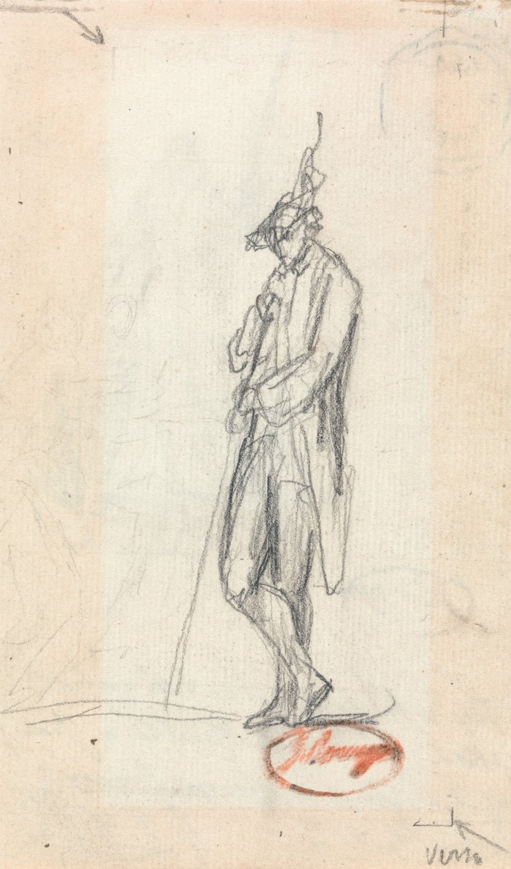 Postava stojícího muže od George Romney