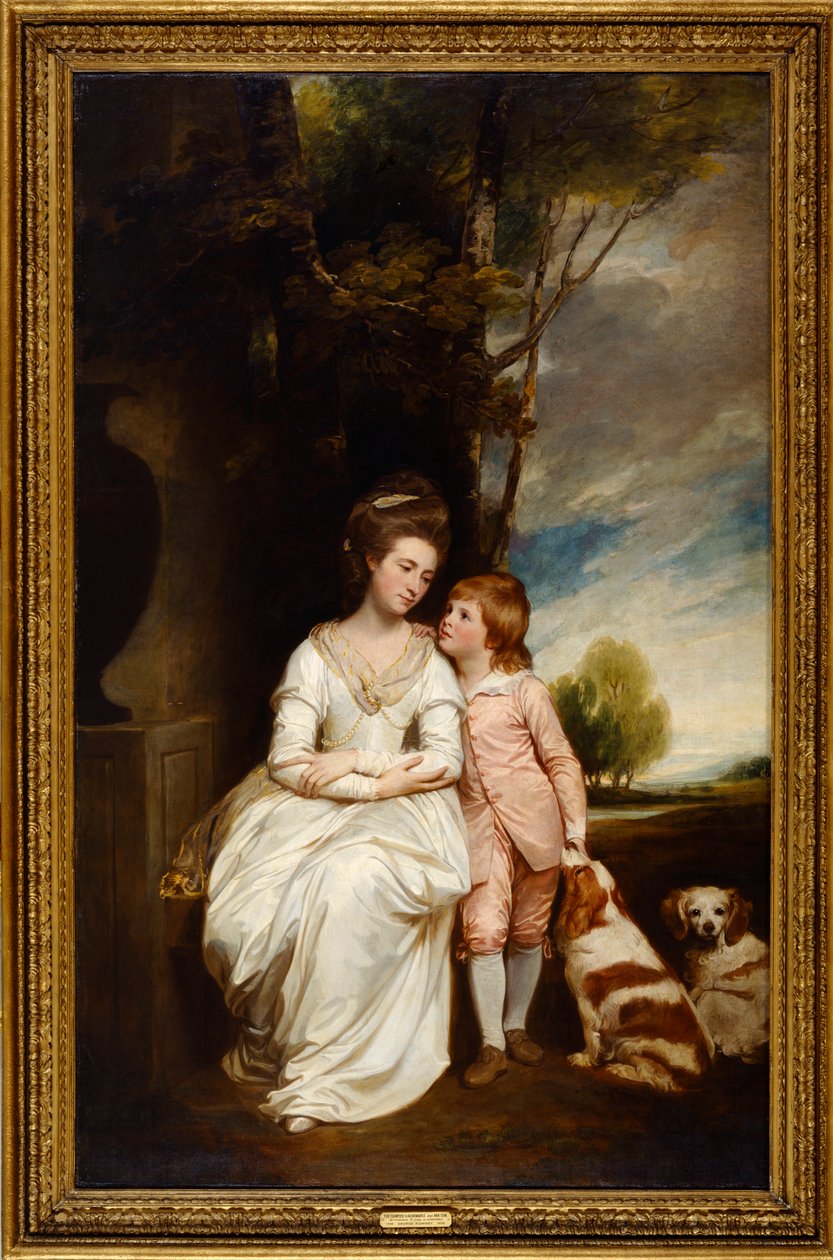 Anna hraběnka z Albemarle a její syn od George Romney