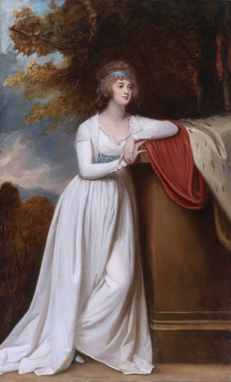 Barbara, markýza z Donegalu, třetí manželka Arthura Chichestera, 1. markýze z Donegallu od George Romney