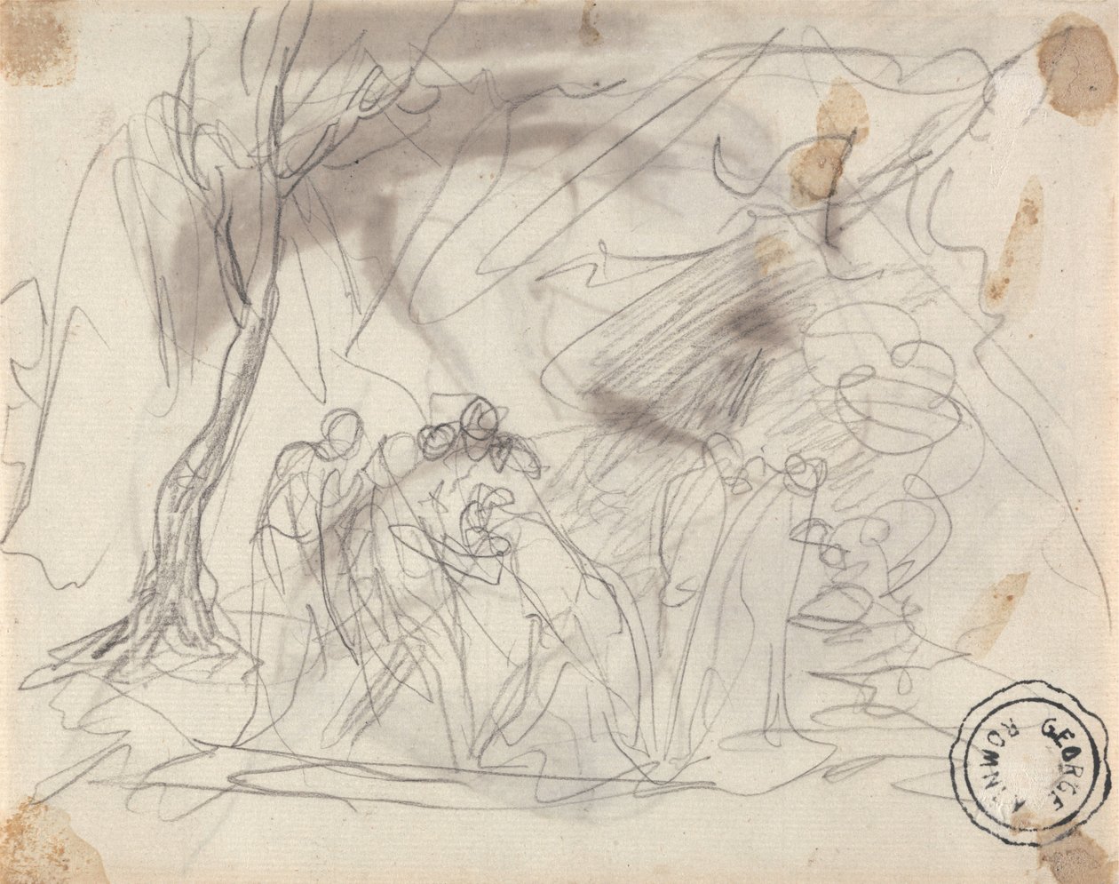 Canidia a mládež od George Romney