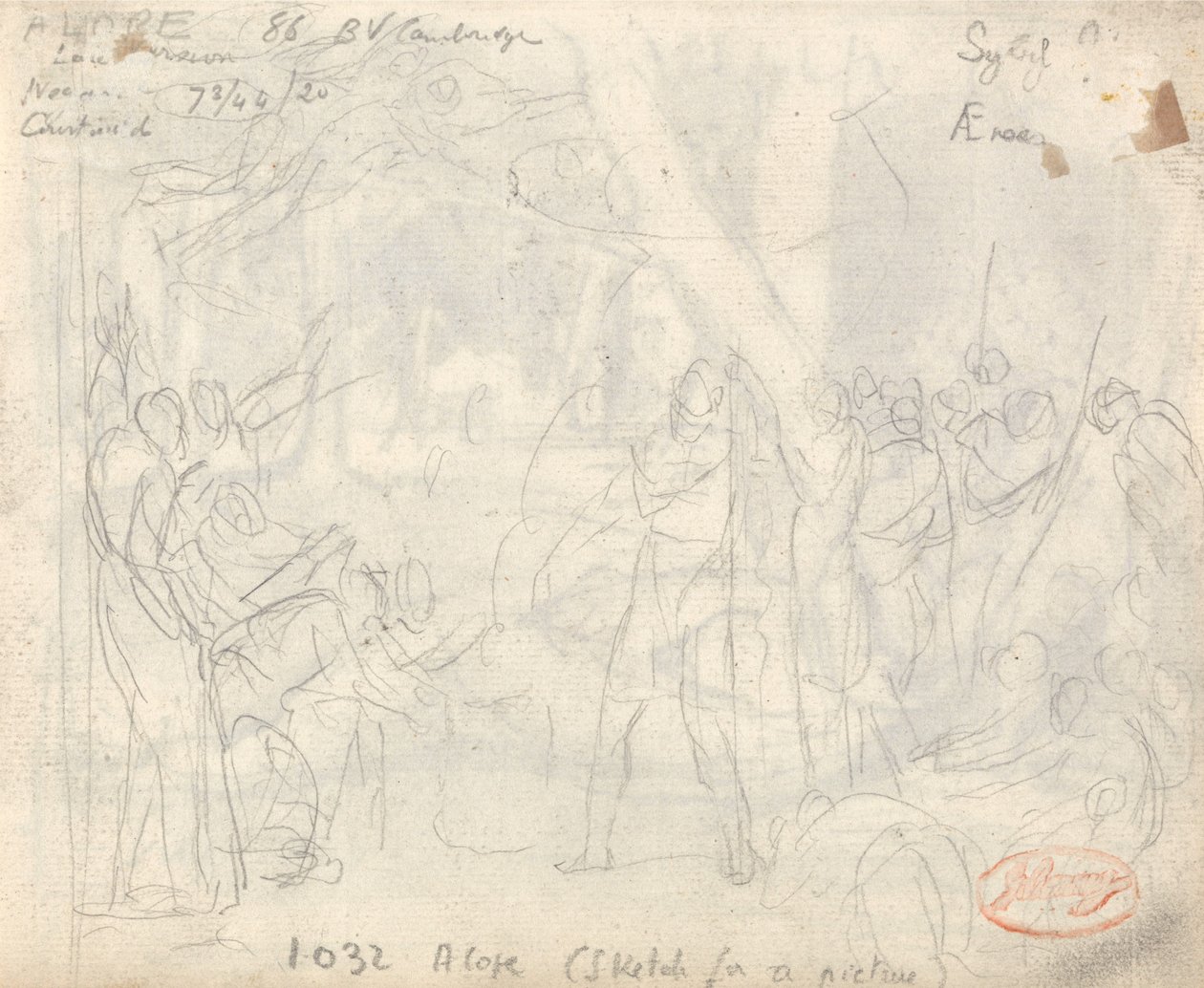 Kompozice klasických postav od George Romney