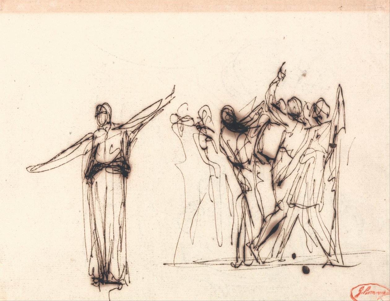 Dav před prorokyní od George Romney
