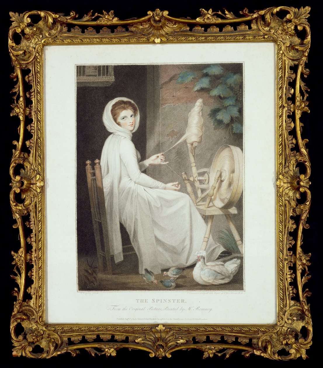 Spinner (kaiverrus Thomas Cheesman, G. Romneyn mukaan, julkaissut John ja Josiah Boydell 1789) od George Romney