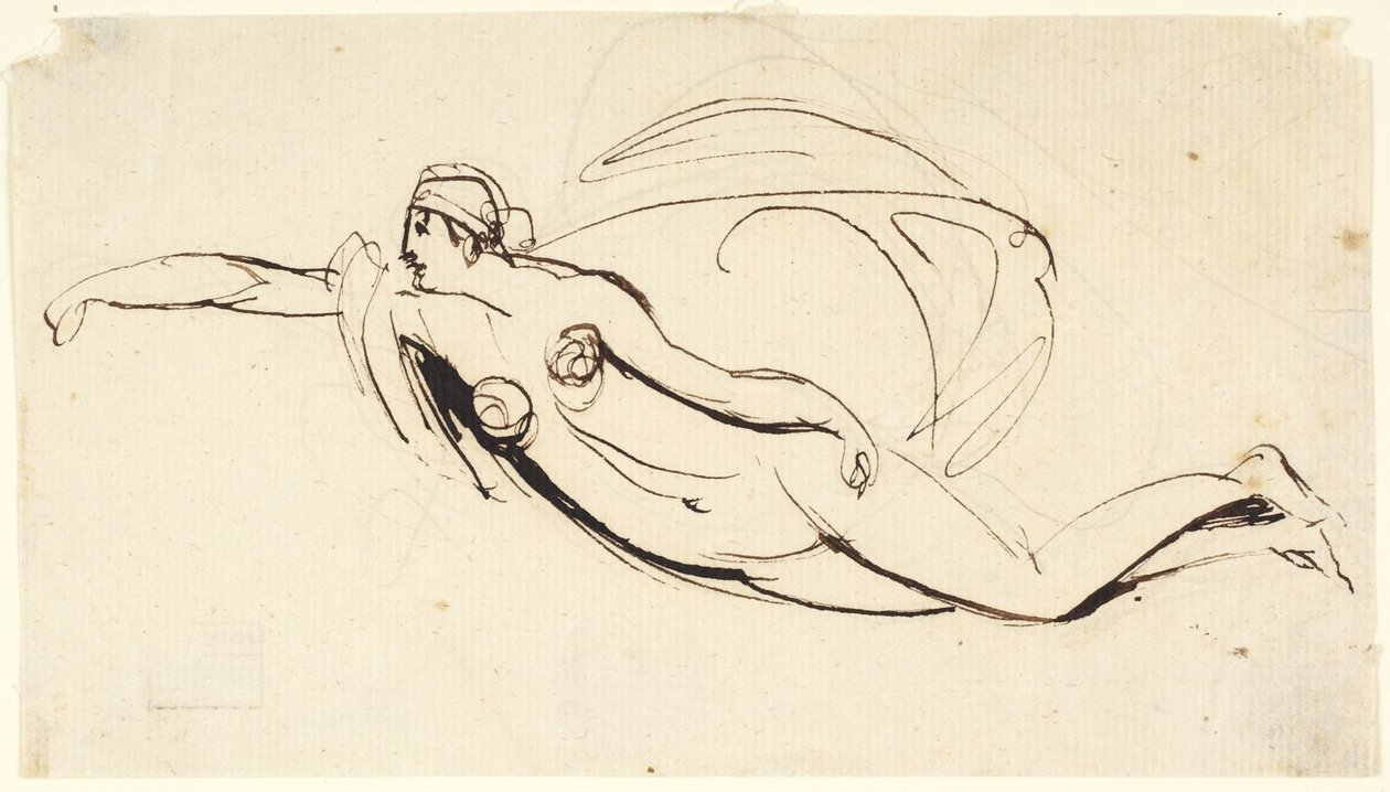 Ženský akt od George Romney