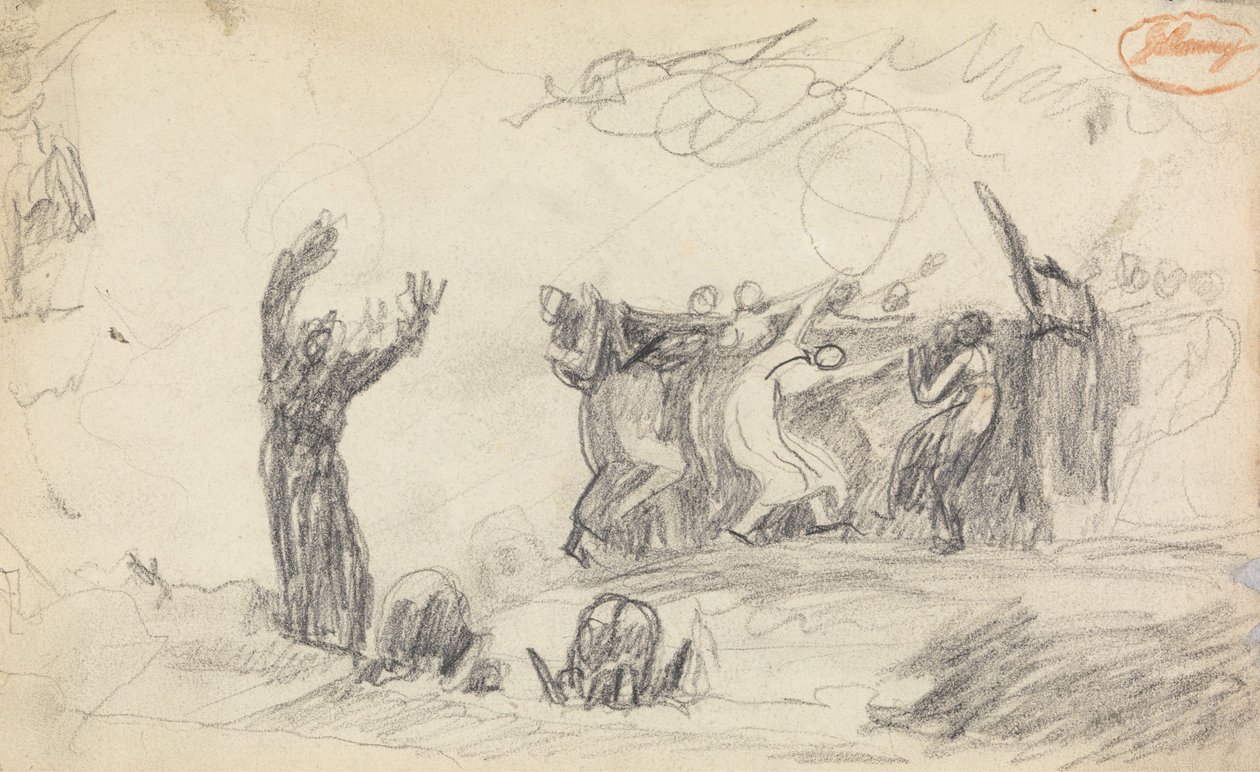 Studie kompozice postavy č. 12 od George Romney