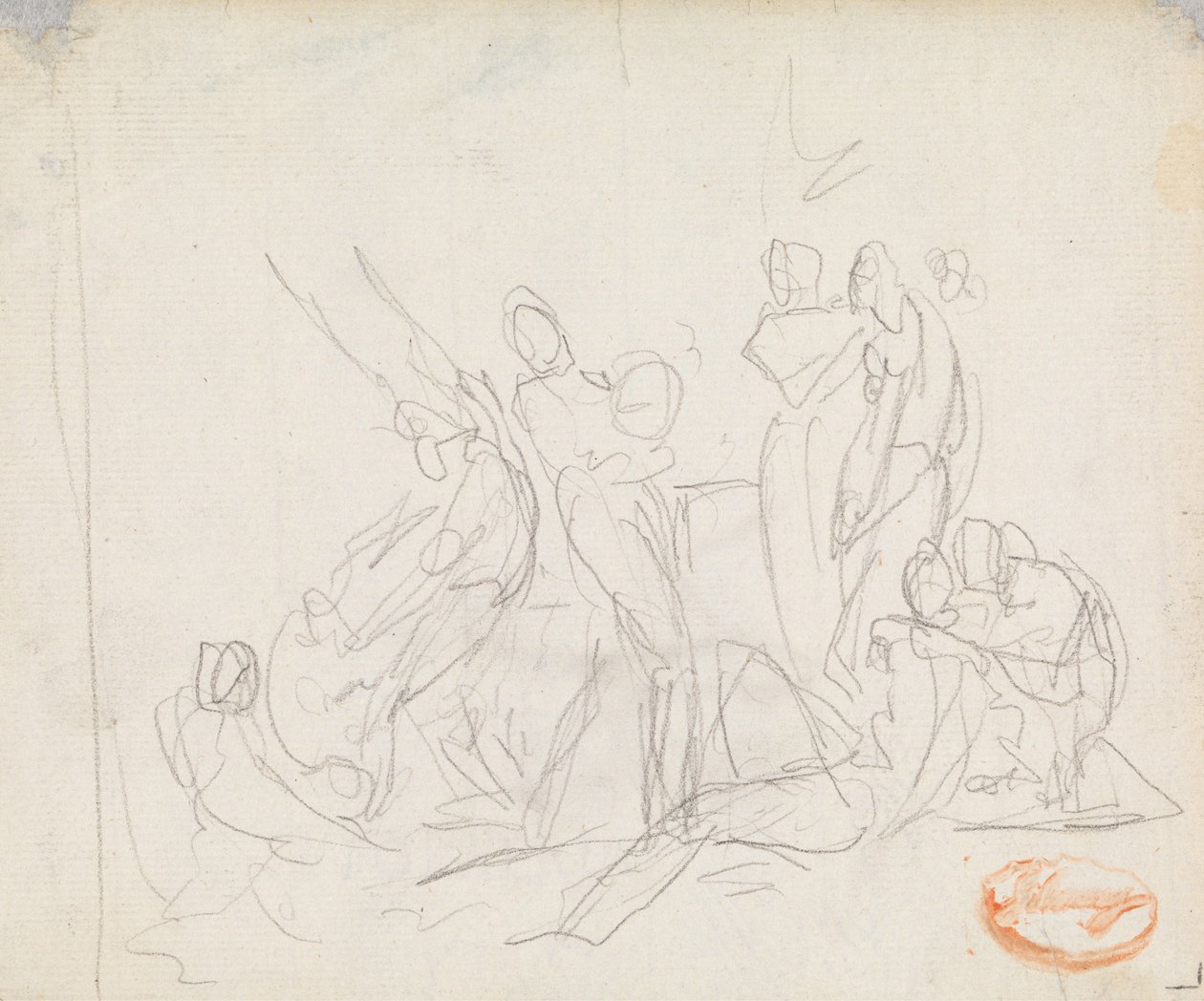 Studie kompozice postavy č. 14 od George Romney