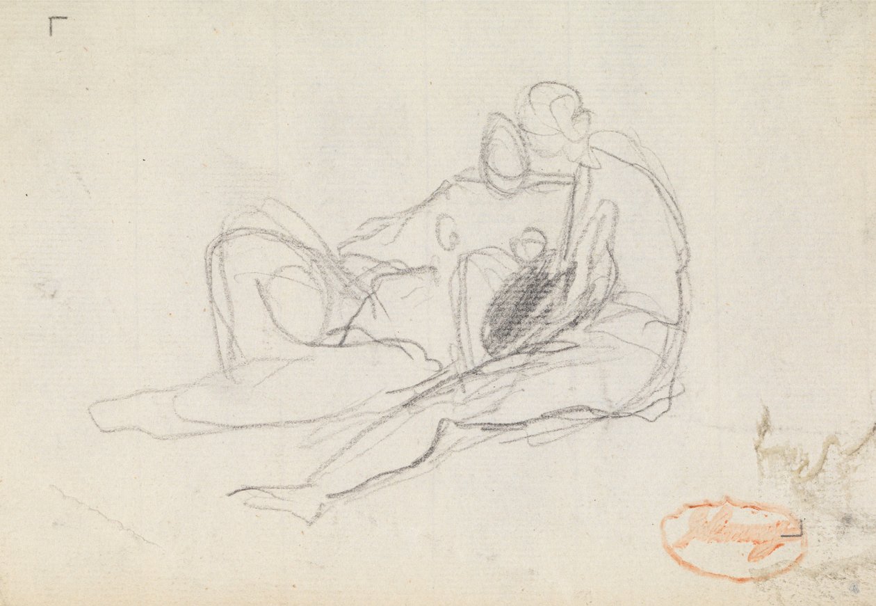 Studie kompozice postavy č. 17 od George Romney
