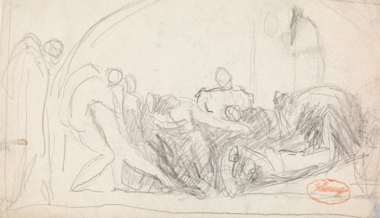 Studie složení obrázků 22 od George Romney