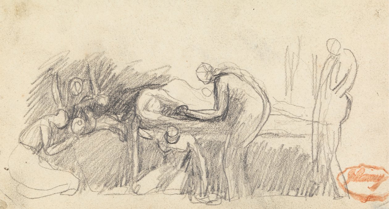 Studie složení postavy 23 od George Romney