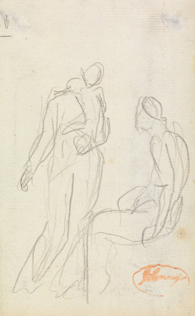 Studie kompozice postavy 2 od George Romney