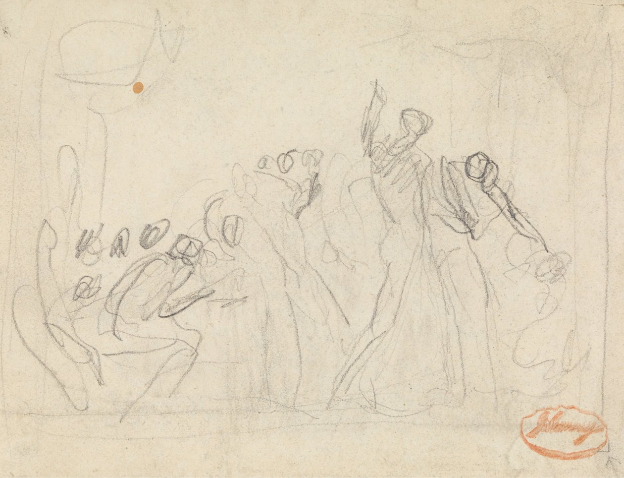 Studie složení obrázků 33 od George Romney