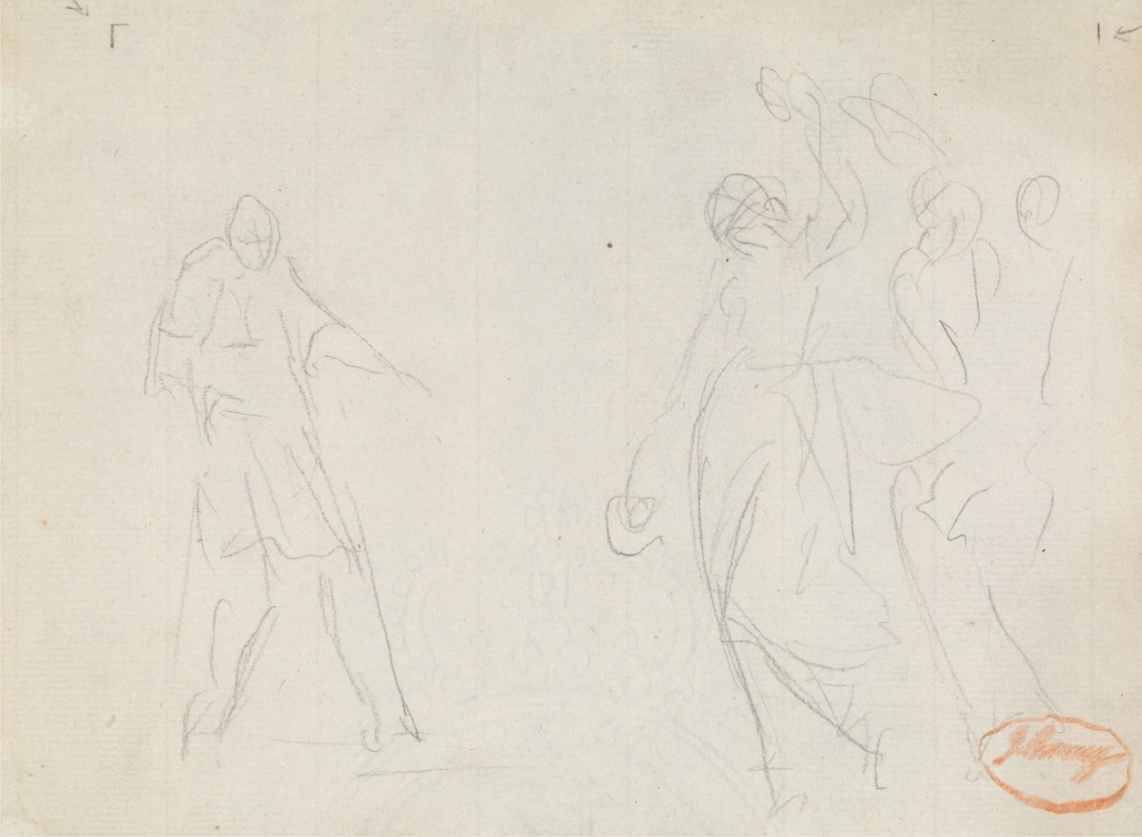 Studie kompozice postavy č. 39 od George Romney