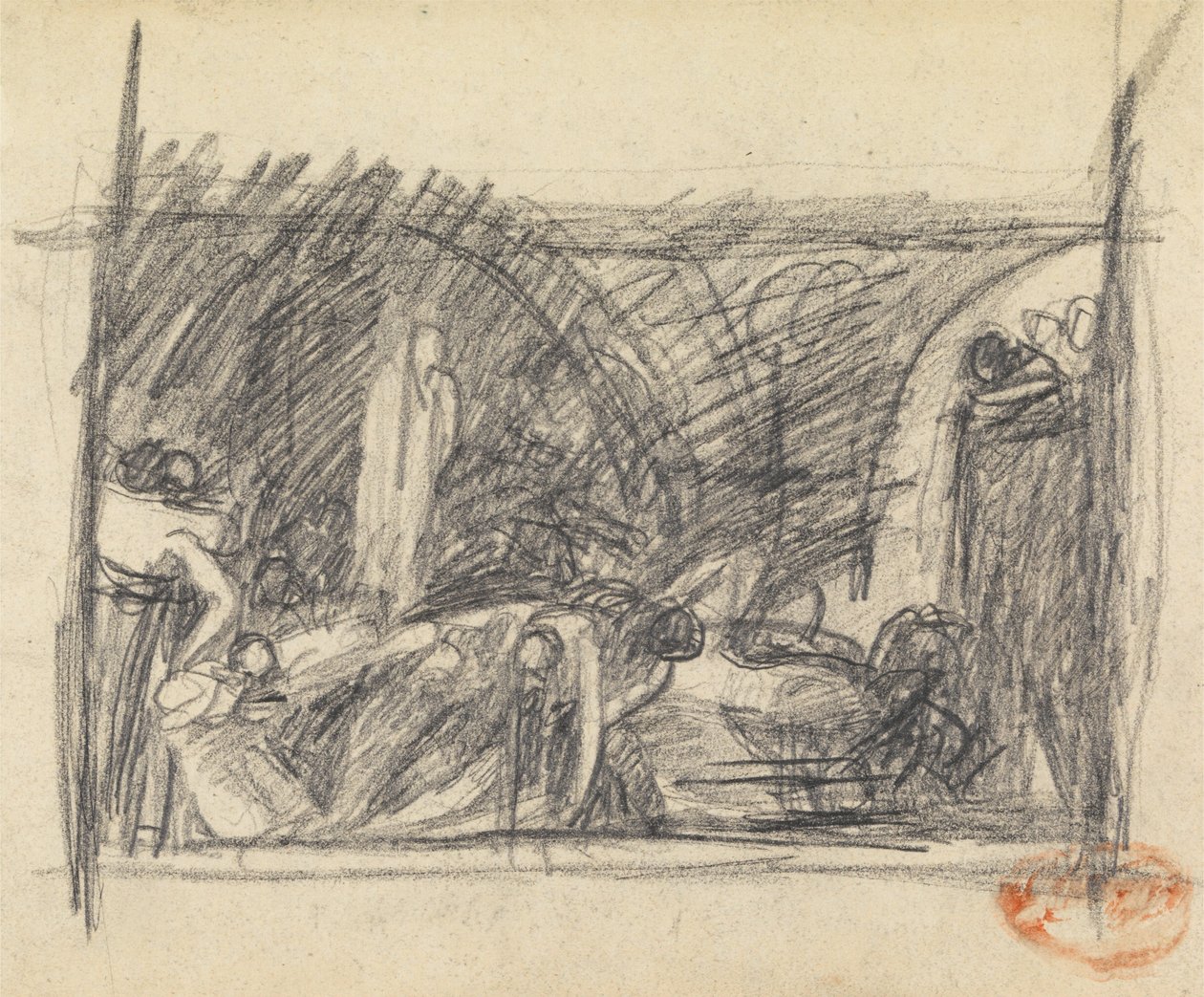 Studie kompozice postavy 3 od George Romney