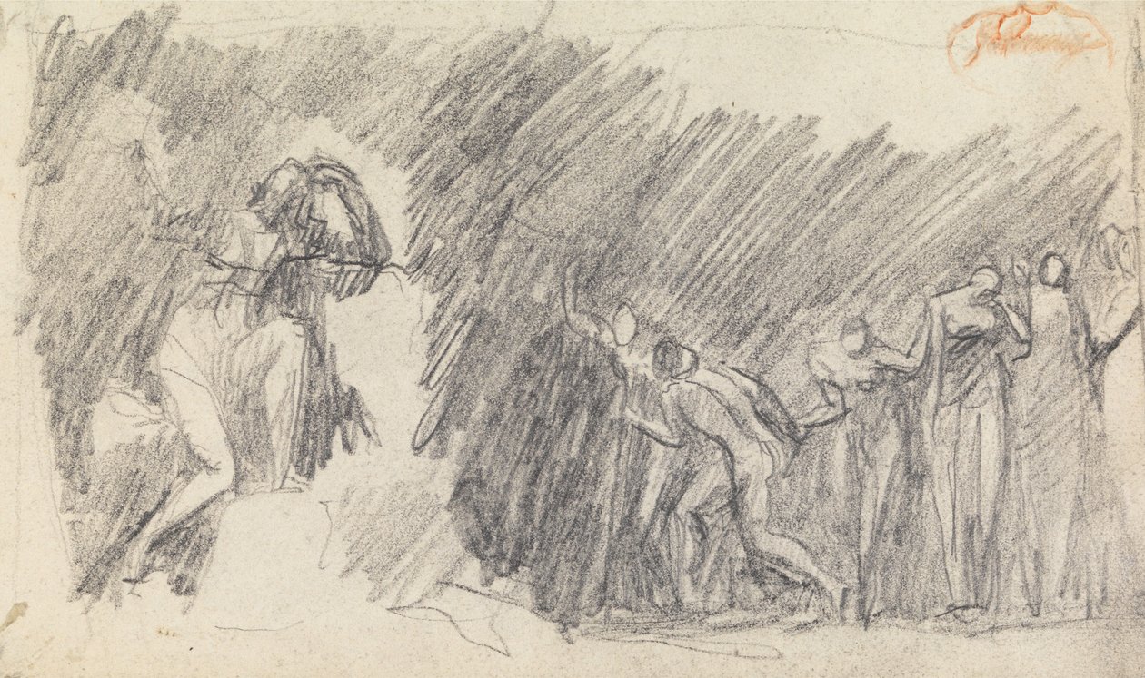 Studie kompozice postavy č. 5 od George Romney
