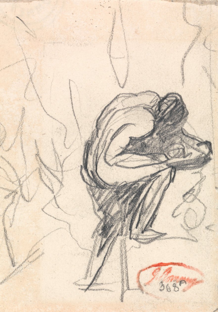 Postava ve stoje s ohnutým kolenem od George Romney