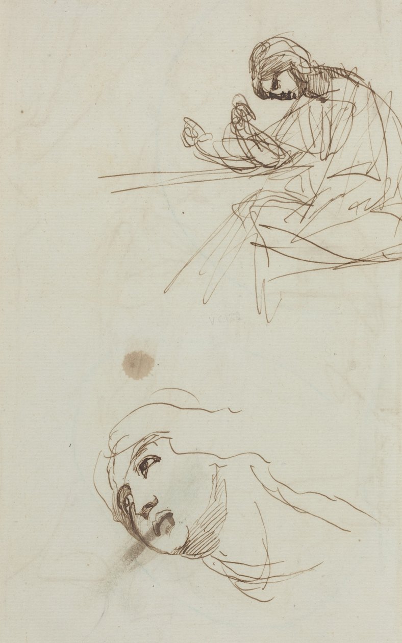 Studie postav [zadní strana] od George Romney