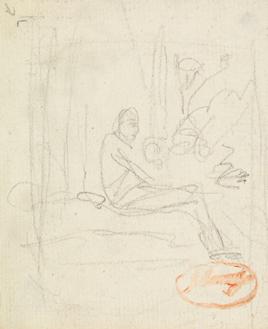 Studie postavy č. 6 od George Romney
