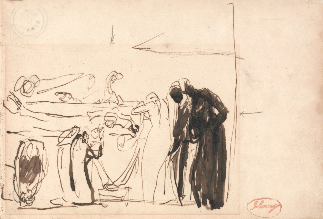 Postavy u piva od George Romney